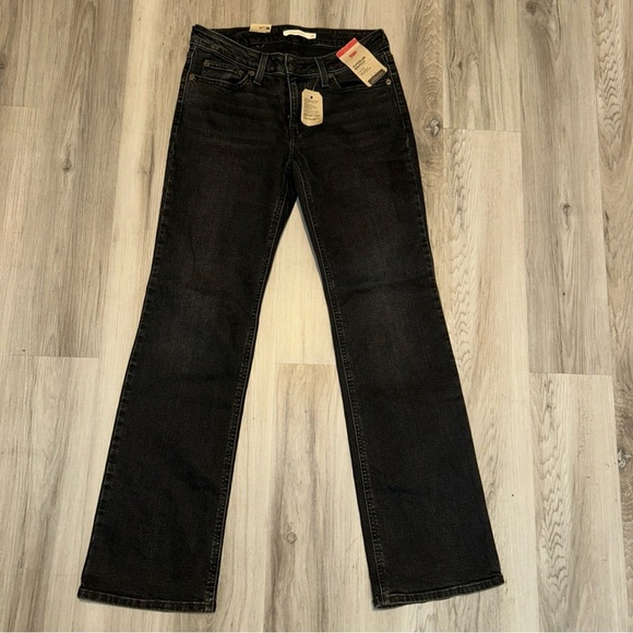 LEVIS low rise bootcut black jeans women’s size 28x32 NWT - Picture 2 of 5